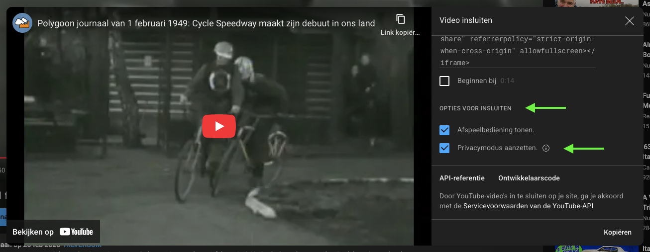 YouTube 'Privacymodus'
